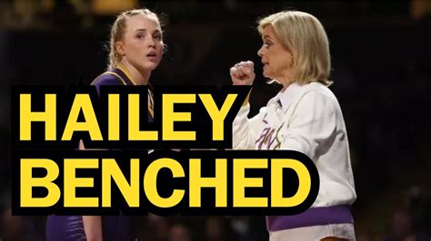 hailey van lith benched